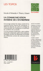 ALMEIDA-LIBAERT. Communication interne de l'entreprise (La)