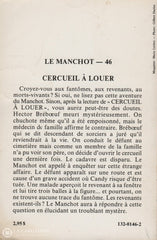 Saurel Pierre. Manchot (Le) - Tome 46:  Cercueil À Louer Livre