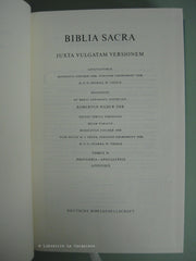 COLLECTIF. Vulgata. Biblia Sacra - Iuxta Vulgatam Versionem (Complet en 2 tomes)