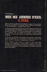 CHARETTE, PIERRE. Mes dix années d'exil à Cuba