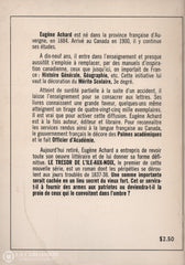 Achard Eugene. Chroniques Du Richelieu - Tome 01: Le Trésor De Lîle-Aux-Noix Et Autres Nouvelles