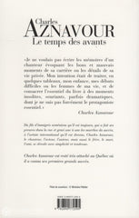 Aznavour Charles. Temps Des Avants (Le):  Mémoires Livre