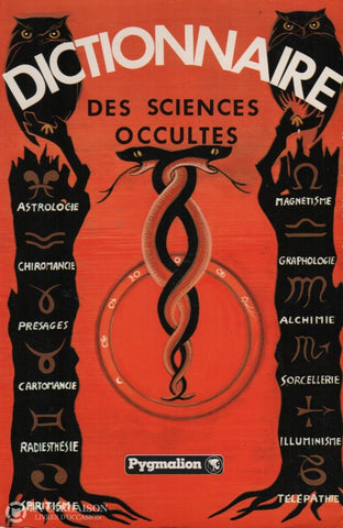 Boutet Frederic. Dictionnaire Des Sciences Occultes Suivi Dun Songes Livre