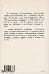 Collectif. Pour La Communion Des Églises:  Lapport Du Groupe Dombes 1937-1987 Livre