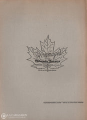 Collectif. Revue Dhistoire De Lamérique Française - Vol. Ii No 3 (Décembre 1948) Livre