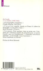 GAULLE, CHARLES DE. De Gaulle. Tome 1. Le rebelle 1890-1944.