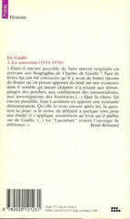 GAULLE, CHARLES DE. De Gaulle. Tome 3. Le souverain 1959-1970.