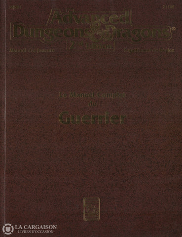 Dungeons & Dragons (Advanced Dungeons Dragons:  Manuel Des Joueurs / Supplément De Règles). Le