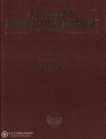 Dungeons & Dragons (Advanced Dungeons Dragons:  Manuel Des Joueurs - Supplément De Règles) / Swan