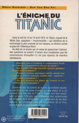 Gardiner-Van Der Vat. Énigme Du Titanic (L):  Mystères Et Dissimulations... Livre