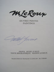 LE ROUX, MICHEL. M Le Roux. Oeuvres peintes - Paintings.