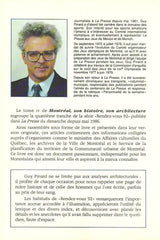 Pinard Guy. Montréal Son Histoire Architecture - Tome 04 Livre
