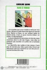 Quine Caroline. Alice À Venise Livre