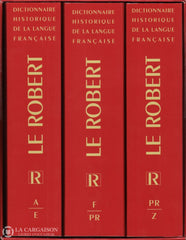 Rey Alain. Robert (Le):  Dictionnaire Historique De La Langue Française (Coffret 3 Volumes Sous