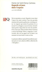 Saint-Denys Garneau Hector De. Regards Et Jeux Dans Lespace Livre