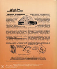 Watson Donald. Livre Des Maisons Solaires (Le):  Écodesign Techniques De Construction Énergie Du