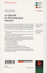 AEBISCHER-OBERLE. Groupe en psychologie sociale (Le)