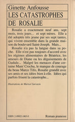 ANFOUSSE, GINETTE. Catastrophes de Rosalie (Les)