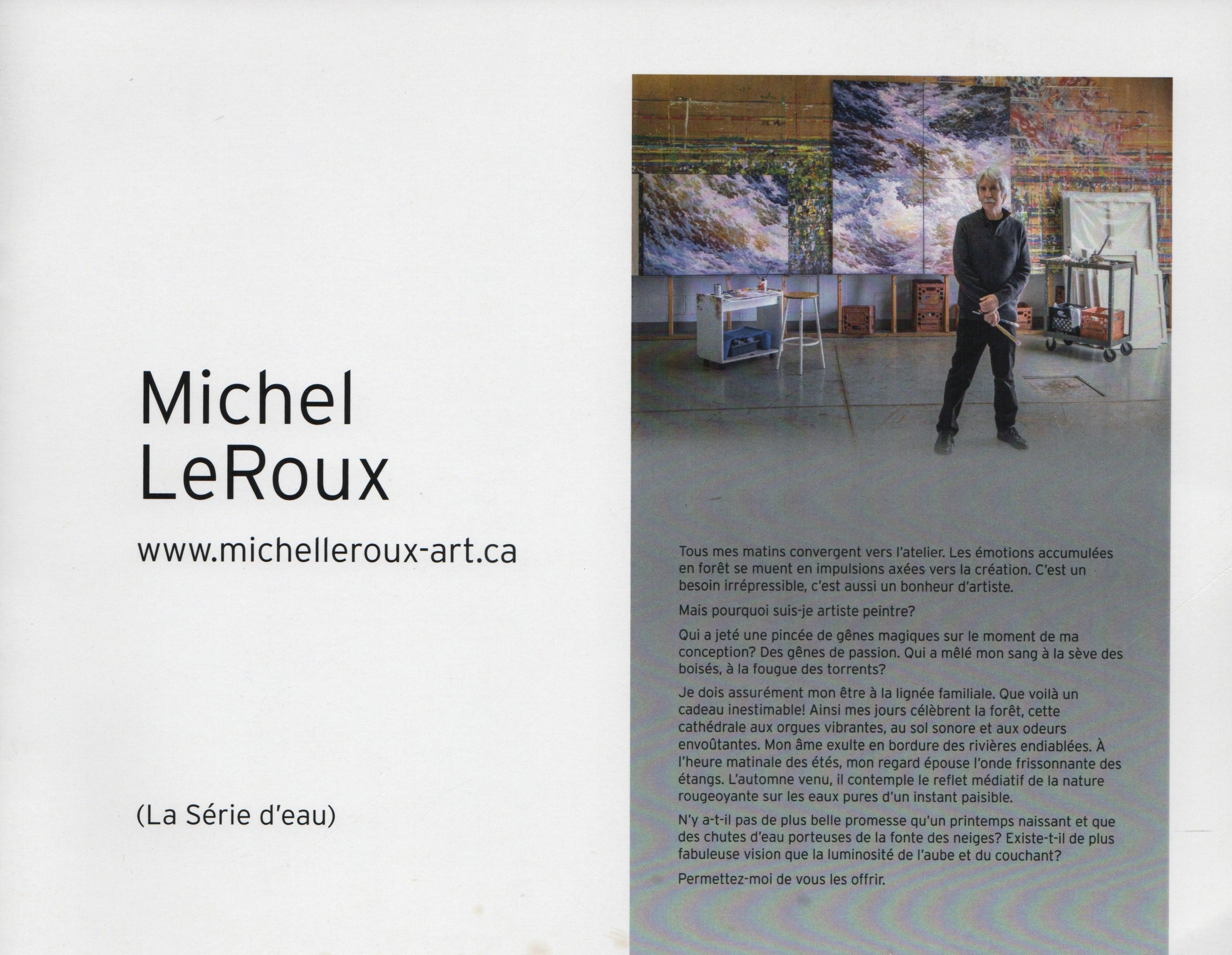 LE ROUX, MICHEL. Michel LeRoux (La Série d'eau)