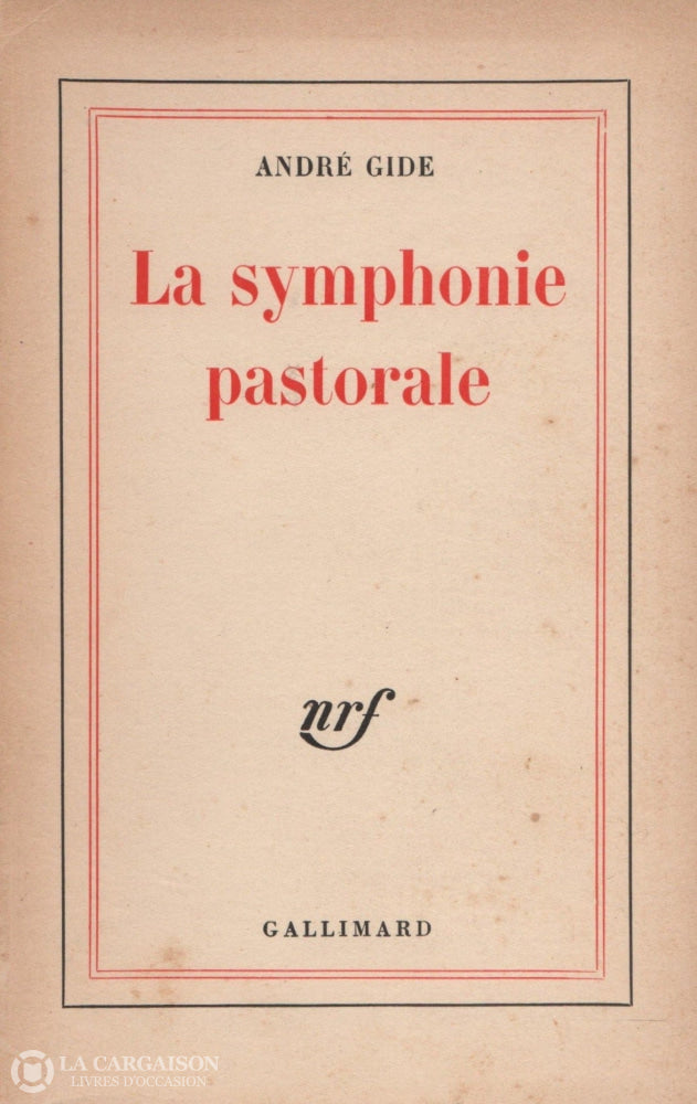 Gide Andre. Symphonie Pastorale (La) Livre