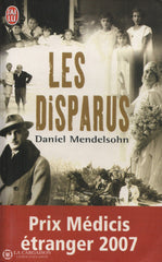 Mendelsohn Daniel. Disparus (Les) Livre