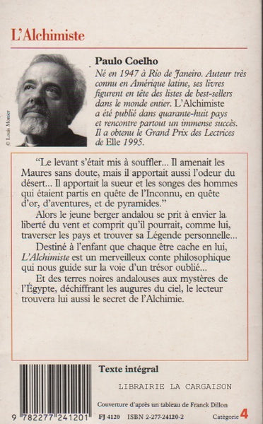 Paulo coelho promo l'alchimiste
