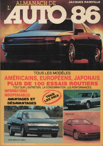 ALMANACH DE L'AUTO (L'). L'Almanach de l'auto 1986