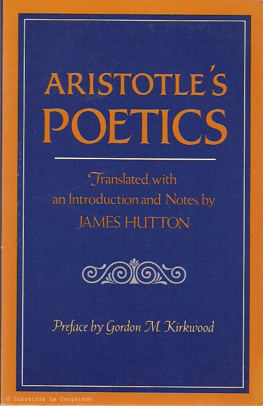 ARISTOTE. Aristotle's Poetics