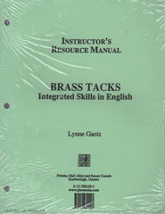 GAETZ, LYNNE. Brass Tacks : Integrated Skills in English
