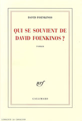 FOENKINOS, DAVID. Qui se souvient de David Foenkinos ?