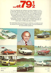 GUIDE DE L'AUTO (LE). Le Guide de l'auto 1979