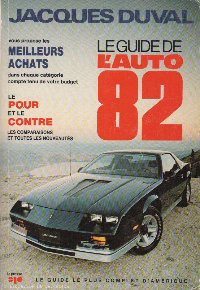 GUIDE DE L'AUTO (LE). Le Guide de l'auto 1982
