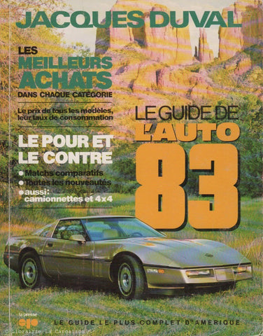 GUIDE DE L'AUTO (LE). Le Guide de l'auto 1983