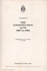 COLLECTIF. Codification administrative des Lois Constitutionnelles de 1867 à 1982/A Consolidation of the Constitutions Acts 1867 to 1982