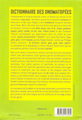 ENCKELL-REZEAU. Dictionnaire des onomatopées