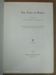 COLLECTIF. The Voice of Korea - Compiled From November 1943 through March 1961 (Vol. 1-18 /No. 1-264)