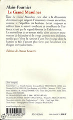 Alain-Fournier. Grand Meaulnes (Le) Livre