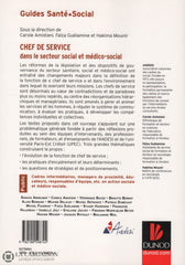 Amistani-Guelamine-Mounir. Chef De Service Dans Le Secteur Social Et Médico-Social:  Enjeux Rôles