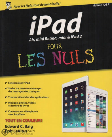 Baig-Levitus. Ipad Pour Les Nuls:  Air Mini Retina & 2 Livre