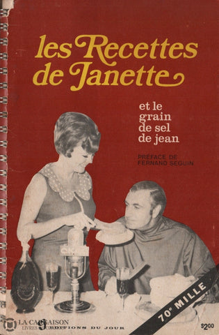 Bertrand-Lajeunesse. Recettes De Janette Et Le Grain Sel Jean (Les) Livre