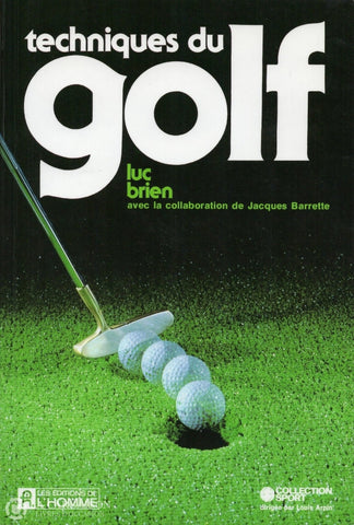 Brien Luc. Techniques Du Golf Livre