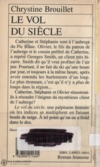 Brouillet Chrystine. Vol Du Siècle (Le) Livre