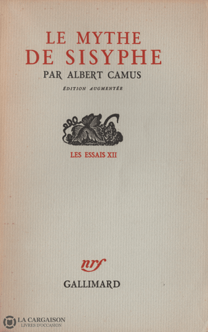Camus Albert. Mythe De Sisyphe (Le) Livre