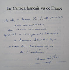 YON, ARMAND. Le Canada français vu de France (1830-1914)