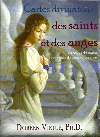 VIRTUE, DOREEN. Cartes divinatoires des saints et des anges. Un jeu de 44 cartes et un guide d'accompagnement (Coffret).