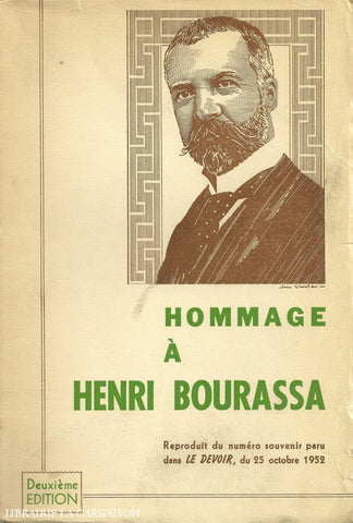 Collectif. Hommage À Henri Bourassa Doccasion - Acceptable Livre
