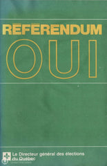 Cote Pierre F. Référendum:  Oui / Non Livre