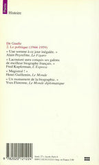 GAULLE, CHARLES DE. De Gaulle. Tome 2. Le politique 1944-1959.