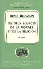 BERGSON, HENRI. Les deux sources de la morale et de la religion
