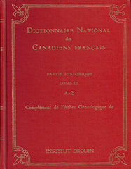 DROUIN, GABRIEL. Dictionnaire national des canadiens français 1608-1760 (Complet en 3 tomes)